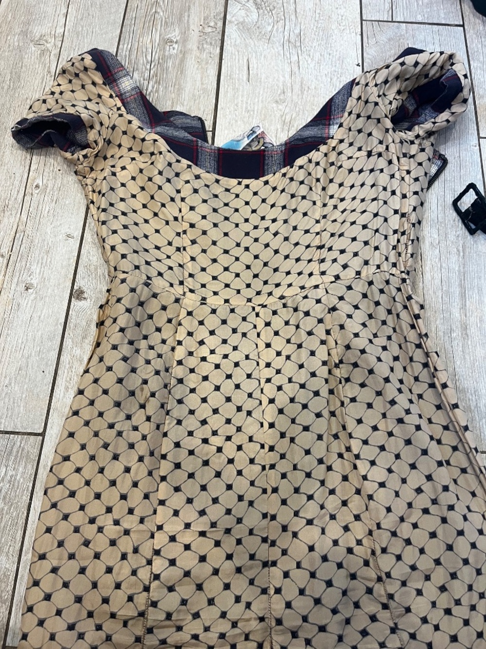 Vintage RARE L.A.M.B by Gwen Stefani Plaid Belted Dress 4/6 - Picture 16 of 16